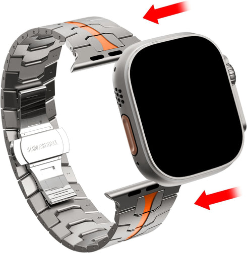 Edelstahl Armband Superhero Style für alle Apple Watch Serien